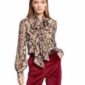 Altuzarra For Target Snake Print Blouse S